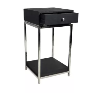 Bijzettafel - Black Bonito - Zilver