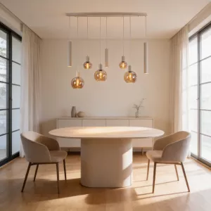 Hanglamp Isabel - Beige 8 Lichts