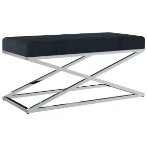 Luxe Velvet Halbankje Zwart