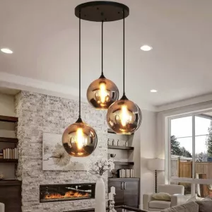 Bollen Hanglamp Smoke Glass – 3 Lichts
