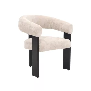 Eetkamerstoel Milaan - Taupe/Zwart