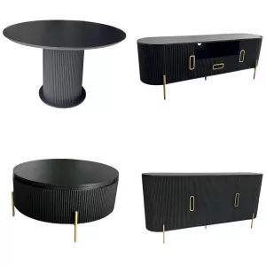 Woonkamerset Woodville - Black