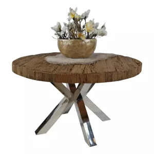 Eettafel Sleeperwood – Rond - Zilver