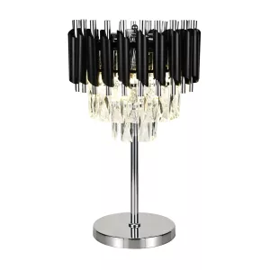 Tafellamp Pearl Zwart/Zilver