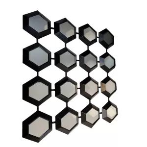 Spiegel Beehive Kare - Zwart