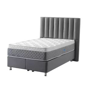 Boxspring Atlas Velvet Incl. Opberg - Antraciet
