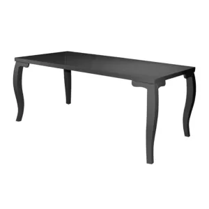 Eettafel Barok - Zwart hoogglans 180 x 90 