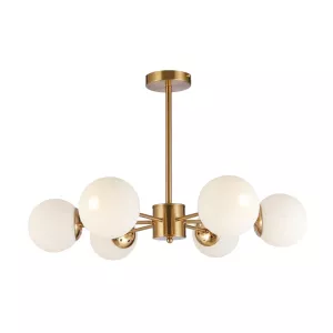 Hanglamp Atomni - Goud 6 lichts