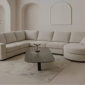 Hoekbank Line - Licht Beige