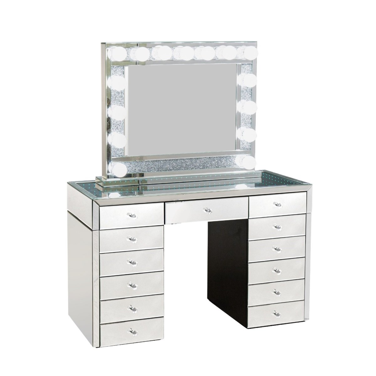 Kaptafel Lima - Incl Spiegel Zilver