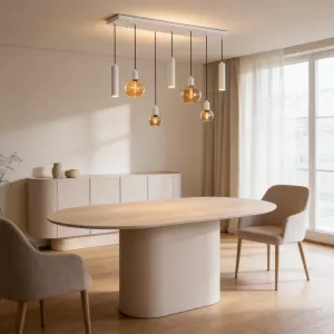 Hanglamp Isabel Wit  - 7 Lichts