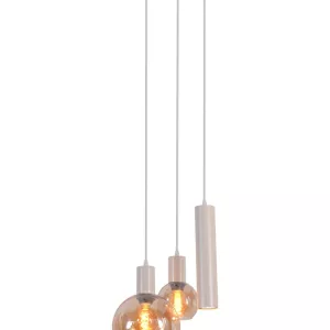 Hanglamp Isabel - Beige 3 Lichts