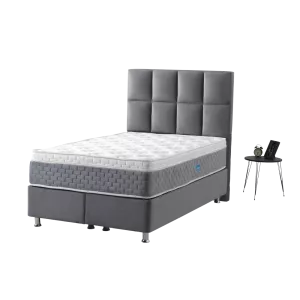 Boxspring Acado Velvet Incl. Opberg - Antraciet
