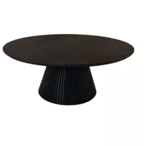 Salontafel Rond Wood London - Zwart Fineer