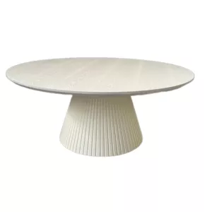 Salontafel Rond Wood London - Crème Fineer