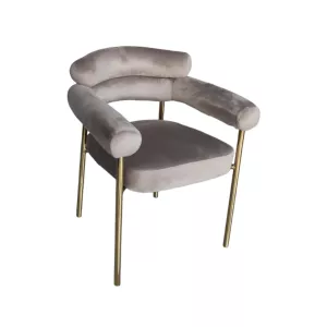 Eetkamerstoel Cupid - Taupe/Goud