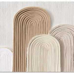 Luxe 3D Schilderij- Japandi Tricolor