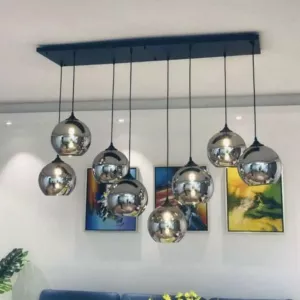 Bollen Hanglamp Smoke Glass – 8 Lichts
