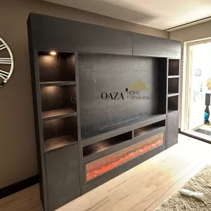 Cinewall Black Veneer - 280 x 220 x 30 cm