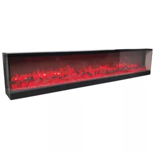 Elektrische Sfeerhaard A’Flame - 3 zijdig 210x20x30 cm