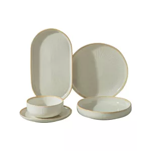Serviesset Bricard Pau Porselein - 25 Delig - Beige