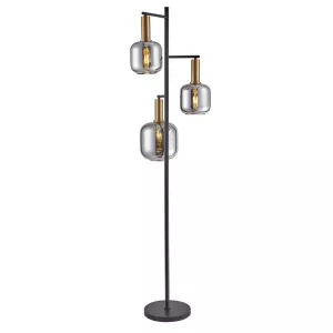 Vloerlamp Tubes - Smoke Glass 3S