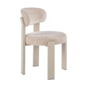 Eetkamerstoel Japandi Molly - Beige/Champagne