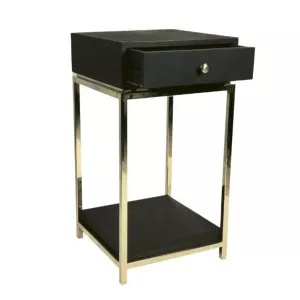 Bijzettafel - Black Bonito - Goud