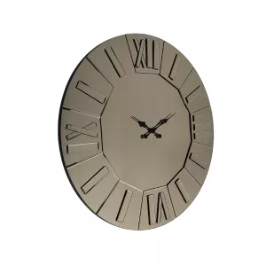 Klok Spiegelglas - Sepia Ø100 CM