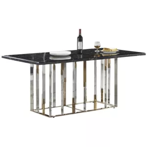 Eettafel Cavalli Zwart Marmer 160 x 90 x 75 cm