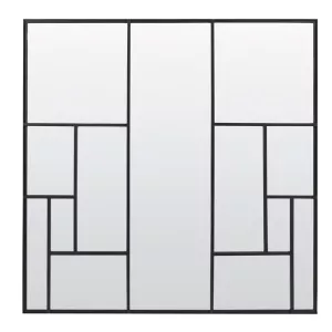 Spiegel - REFAR - Mat Zwart 120x3x120 cm