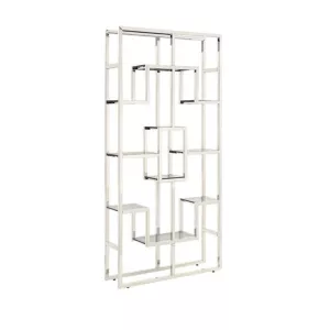 Wandkast Nisa - Zilver 120x40x220 CM