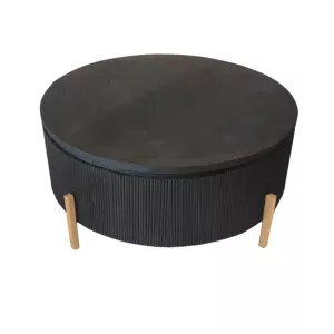 Salontafel Black Bonito Foster - Rond Goud