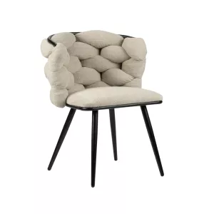 Eetkamerstoel Chico Chenille  | Beige
