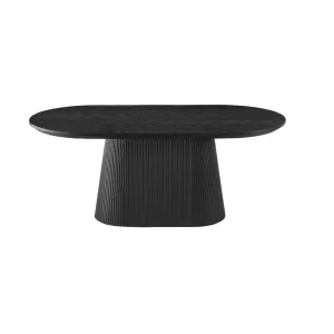 Eettafel Ovaal Wood London - Zwart Fineer