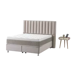 Boxspring Atlas Velvet Incl. Opberg - Beige