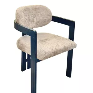 Eetkamerstoel Japandi - Bruin/Zwart