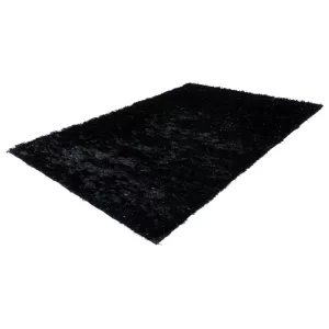 Vloerkleed Twist Hoogpolig Shaggy - Zwart