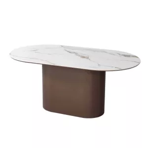 Eettafel Isa Stone - Bruin 