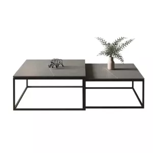 Salontafel Sasy Sinter Stone - Mat Grijs