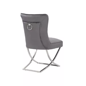 Stoel Rixos Ring Velvet Grijs/Zilver