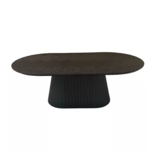Salontafel Ovaal Wood London - Zwart Fineer