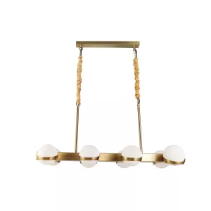 Hanglamp Celine Opaal Glas - 8 lichts