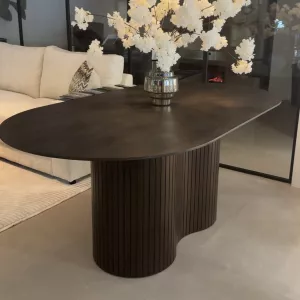 Eettafel Terrence - Bruin Fineer 