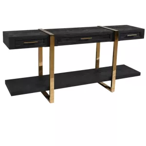 Sidetable Black Bonito - 3 lades Goud