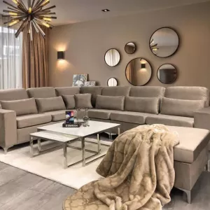 Hoekbank / U-Bank Mila Lux - Taupe
