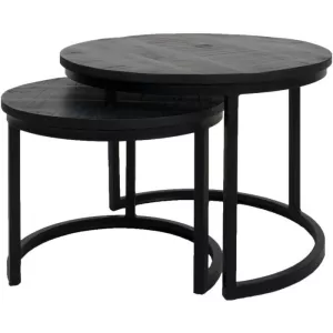 Salontafel Doblo67 - Zwart - Set van 2