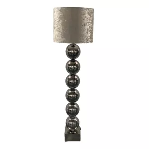Vloerlamp - zilver - Velvet kap