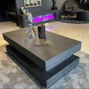 Salontafel Black Bonito - Blok Tower 130 x 70