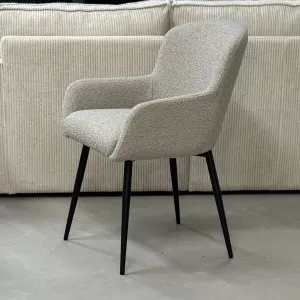 Eetkamerstoel Paris - Beige Bouclé